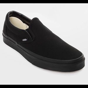 Black on black Vans size 6.5